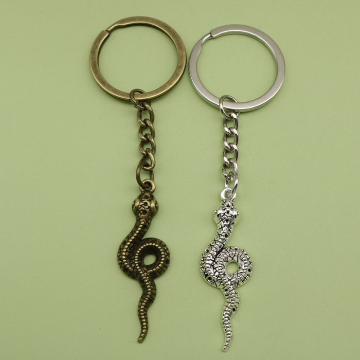 Zinc Alloy Snake Keychain Minimalist Bag Charm Gift