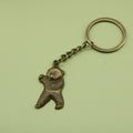 Metal Minimalist Kung Fu Bear Keychain Bag Charm view 6