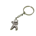 Metal Minimalist Kung Fu Bear Keychain Bag Charm view 5