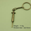 Zinc Alloy Needle Head Keychain Bag Charm Fashion Accessory view 2