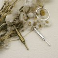Zinc Alloy Needle Head Keychain Bag Charm Fashion Accessory view 3