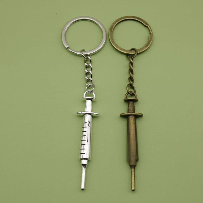 Zinc Alloy Needle Head Keychain Bag Charm Fashion Accessory