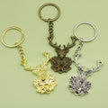 Zinc Alloy Simple Deer Keychain Bag Charm Gift view 1