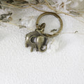 Metal Minimalist Elephant Keychain For Bag Charm Gift view 3