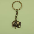 Metal Minimalist Elephant Keychain For Bag Charm Gift view 1