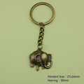 Metal Minimalist Elephant Keychain For Bag Charm Gift view 2