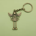 Zinc Alloy Minimalist Angel Girl Keychain Bag Charm Gift view 6