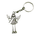 Zinc Alloy Minimalist Angel Girl Keychain Bag Charm Gift view 5