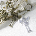 Zinc Alloy Minimalist Angel Girl Keychain Bag Charm Gift view 3