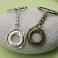 Zinc Alloy Minimalist Lifebuoy Keychain Bag Charm Gift view 4