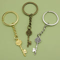 Metal Vintage Heart Keychain Retro Bag Charm Key Ring view 1