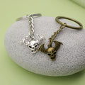 Metal Skull Bat Keychain Bag Charm view 4
