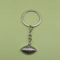 Metal Football Shape Keychain Sports Bag Charm Gift view 1