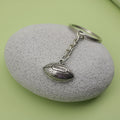 Metal Football Shape Keychain Sports Bag Charm Gift view 4