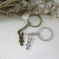 Metal Rabbit Keychain Bag Charm – Antique Copper view 3