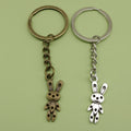 Metal Rabbit Keychain Bag Charm – Antique Copper view 1
