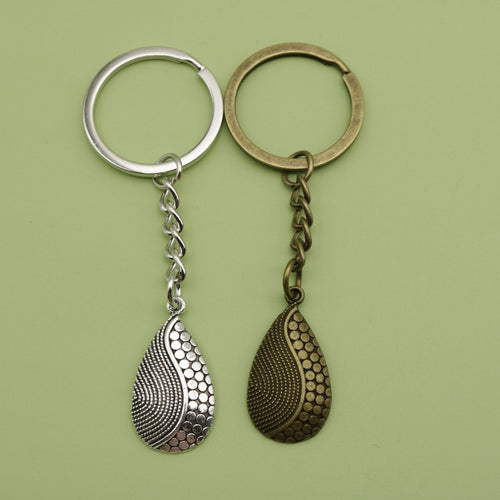 Metal Teardrop Keychain Bag Charm