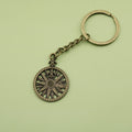 Metal Compass Keychain Bag Charm view 6