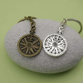 Metal Compass Keychain Bag Charm view 4