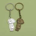 Zinc Alloy Hat Girl Keychain For Fashion Bag Charm view 1