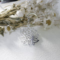 Metal Simple Lotus Flower Keychain Bag Charm view 4