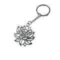 Metal Simple Lotus Flower Keychain Bag Charm view 5