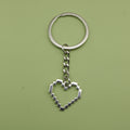Metal Minimalist Heart Keychain Bag Charm Gift view 1