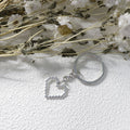 Metal Minimalist Heart Keychain Bag Charm Gift view 3