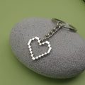 Metal Minimalist Heart Keychain Bag Charm Gift view 4