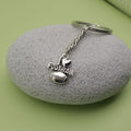 Metal I Love Football Keychain Bag Charm Gift view 3