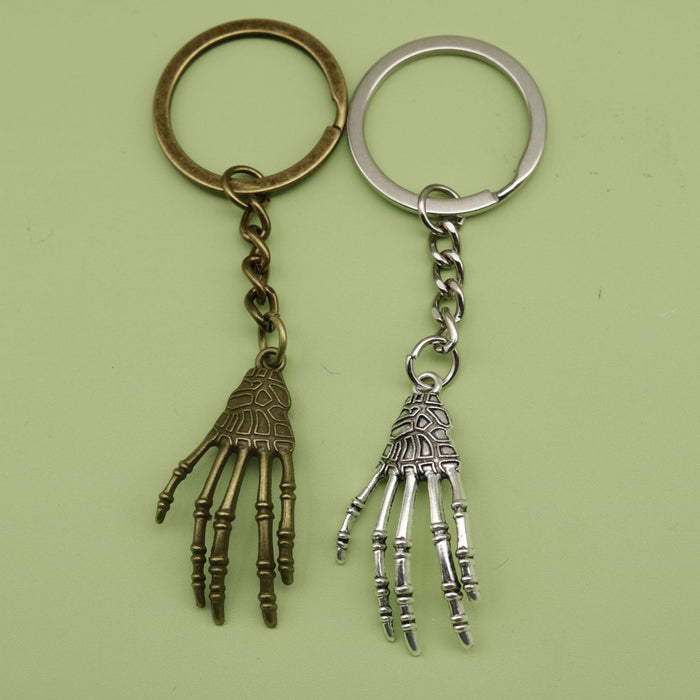 Metal Minimalist Paw Print Keychain Bag Charm