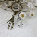 Metal Minimalist Paw Print Keychain Bag Charm view 3