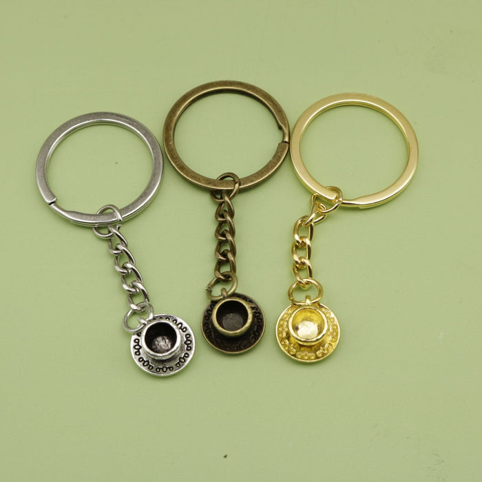 Zinc Alloy Teacup Mug Keychain Bag Charm Gift