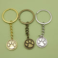 Zinc Alloy Dog Paw Print Keychain For Bag Charm view 1