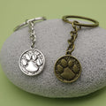 Zinc Alloy Dog Paw Print Keychain For Bag Charm view 3