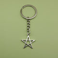 Metal Minimalist Five Point Star Keychain Bag Charm Gift view 1