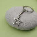 Metal Minimalist Five Point Star Keychain Bag Charm Gift view 4