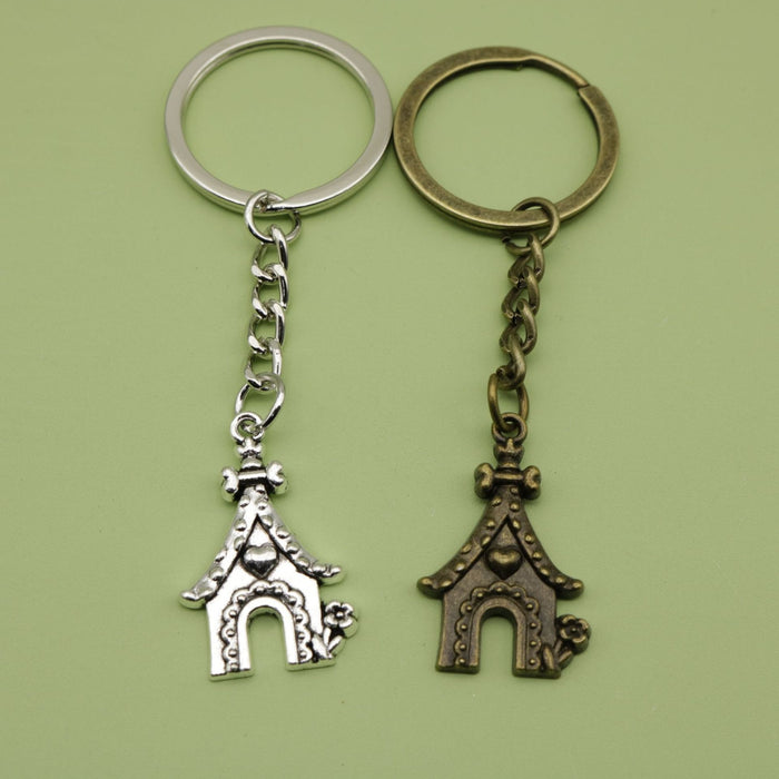 Zinc Alloy House Keychain For Bag Charm Gift