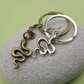 Zinc Alloy Minimalist Snake Keychain For Bag Charm view 3