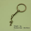 Zinc Alloy Minimalist Snake Keychain For Bag Charm view 2