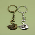 Metal Swan Keychain Bag Charm view 1