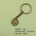 Metal Letter Eiffel Tower Keychain Bag Charm Gift view 2
