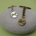 Zinc Alloy Handshake Keychain Bag Charm view 4