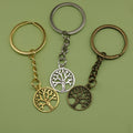 Zinc Alloy Tree Of Life Keychain Bag Charm Gift view 1