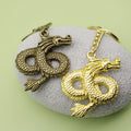Metal Minimalist Dragon Keychain Key Ring Gift view 4