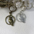 Metal Owl Keychain Minimalist Bag Charm Gift view 3