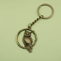 Metal Owl Keychain Minimalist Bag Charm Gift view 6