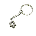 Zinc Alloy Pine Cone Flower Keychain For Bag Charm Gift view 5
