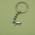 Zinc Alloy Minimalist Buffalo Keychain Bag Charm Gift view 1