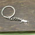 Zinc Alloy Minimalist Buffalo Keychain Bag Charm Gift view 4